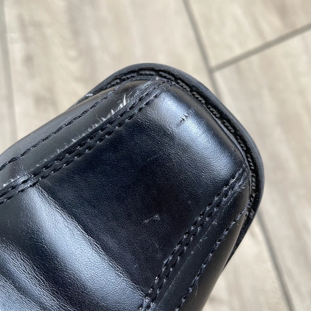 Smart Fit Boys Black Dress Shoes Size 2.5